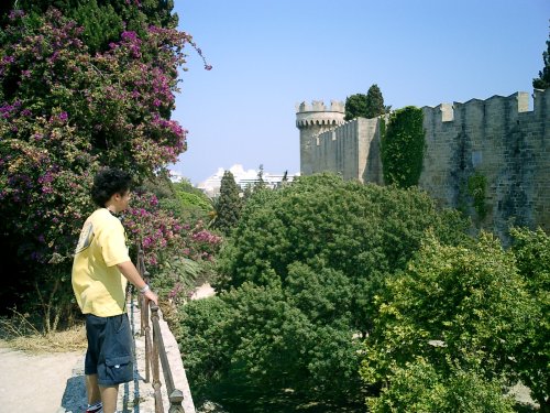 Burg von Rhodos mit Kevin betrachten...